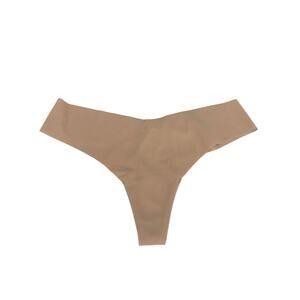 Aerie Nylon Beige Seamless Thong Underwear Medium